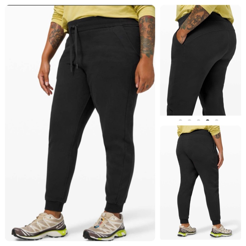 Lululemon Scuba Relaxed-Fit High-Rise Jogger color, black size 12 EUC - Picture 1 of 1